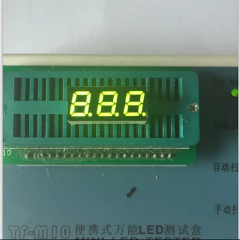 0.28-tolline 3digits kollane roheline 7 segment led-ekraan 2381AG/2381BG