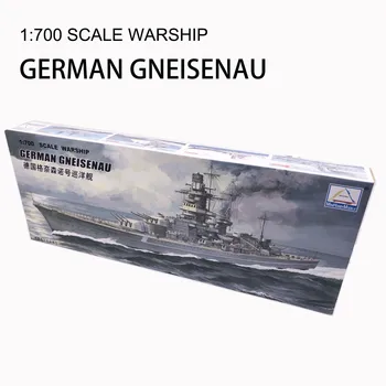 1:700 Skaala Sõjalaev II Maailmasõja saksa GNEISENAU Cruiser Plastikust Assamblee Mudel Elektriline Mänguasi