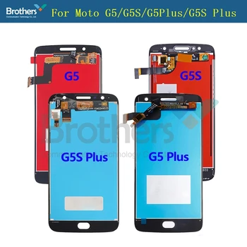 100% Testitud Motorola Moto G5S Pluss G5 LCD Plus Ekraan Puutetundlik Digitizer Assamblee Asendaja MOTO G5 G5S LCD+Raam