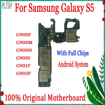 100% Testitud Samsung Galaxy S5 G900F G900H G900I Emaplaadi Originaal lukustamata Android Süsteemi jaoks Galaxy S5 G900F Loogika pardal 0