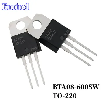 10tk BTA08-600SW BTA08 Türistor TO-220 8A/600V DIP Triac Suur Kiip