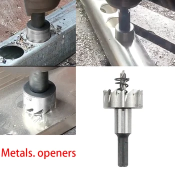 1pc12-60mm kiirlõiketerasest Metallist puuriterad Auk openerstainless terasest core drill bit Vahendid auk nägi komplekt