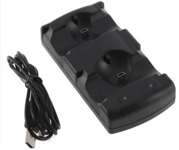 2 in 1 Kontrollereid USB Powered Dual Charging Dock, Laadija Tuge Seista Sony PlayStation 3 PS3 Töötleja Move Navigation