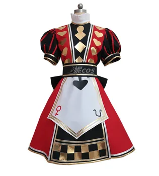 2020 Alice: Madness Returns royal/poker riided Cosplay Kostüüm kohandatud suurus