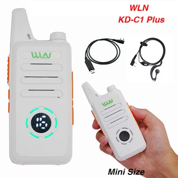 2tk WLN KD-C1 Plus Mini Kaasaskantav Saatja KD C1 kahesuunaline Raadio Sink Communicator Raadiojaama 16 Channel Mini Walkie Talkie