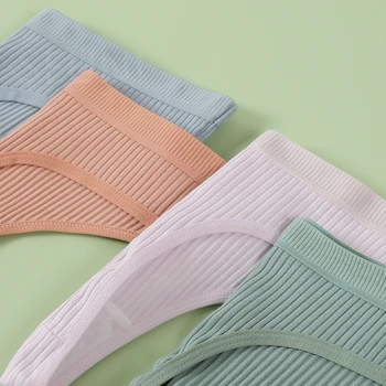 3 Tk/Komplekt G-string Aluspüksid Naiste Puuvillane Seksikas Aluspesu Püksid Naiste Aluspüksid Thong Värviga Pantys Pesu Madala Tõusu
