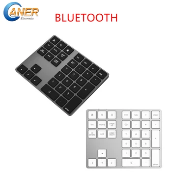 34 Võtmed, Bluetooth Juhtmevaba numbriklaviatuur Mini Numpad Rohkem funktsiooniklahvid Digitaalse Klaviatuuri ARVUTI Macbook Number Pad Mini