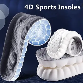 4D Sisetallad spordijalatsid Super Soft Töötab Sisetald Jalgade jaoks Šokk Imendumist Korve, Kinga Tald Arch Toetust Ortopeediliste Lisab