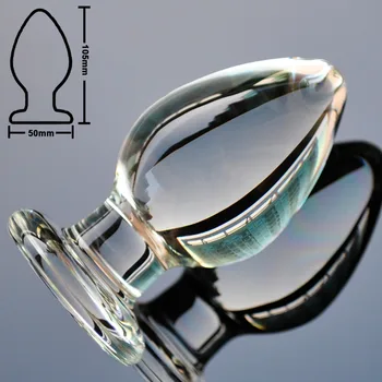 50mm Suur Kristall Butt Plug Vagiina Palli Suurt Pyrex Klaasist Anal Dildo Rant Võltsitud Peenise Täiskasvanud Masturboida Seksi Mänguasi, Naised, Mehed Gay 0