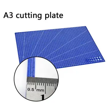 A3 PVC õmblemine lõikamine matid Ristküliku Grid Lines Lõikamine matt, kahepoolne juhatuse lõikamine Matt DIY Käsitöö disain Plaat vahendid A7V4