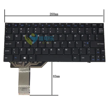 algne klaviatuuri Irbis 116A NB11 NB34 USA inglise YXT-NB92-10 34280016 DK258E must ilma raam sinine võtmed