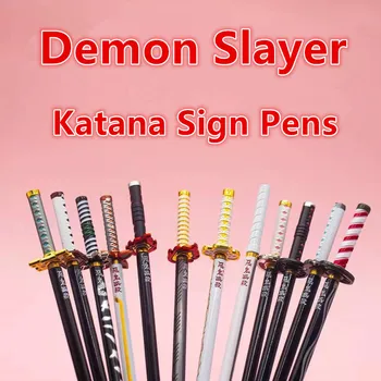 Anime Demon Slayer Pliiatsid Cosplay Relva Rekvisiidid Katana Roller Pen Originaalsus Kingitus