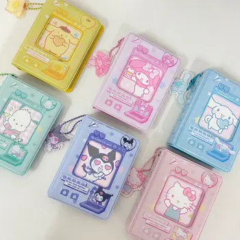 Armas Sanrio Kaardi Sideaine Cinnamoroll Kuromi Melody Hello Kitty Pom Pom Puriin Album Cartoon Ladustamise Album Kaardi raamat