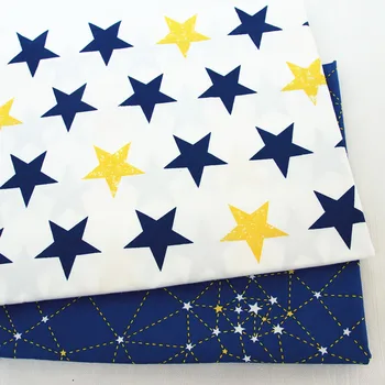 Blue Star Seeria Puuvillane Riie Segast DIY Quilting Õmblemine Neljandikku on Rasv Kude Telas Tilda Näputöö