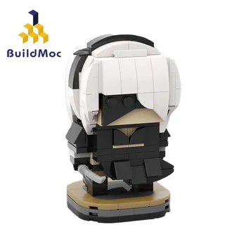 BuildMoc NieR Automaatide 2B YoRHa Nr 2 B-Tüüpi Brickheadz KES ehitusplokid Koguda Mudel Tellised Arvandmed DIY Mänguasjad, Lapsed Kingitusi Uus
