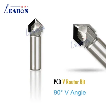 Diamond Ruuter Natuke 1/2 Varre 90 Kraadi T Ava Tools Kapp CNC PCD Puit Ketaslõikur Mööbel täispuidust, Vineerist