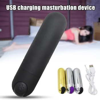 Hot 10 Speed USB-Laadimine G Spot Massager Mini Kuulidega Vibraator Tugeva Vibratsiooniga Vibraator Naistele
