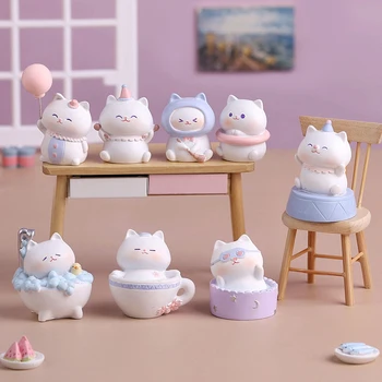 Jaapani Armas Kass Loom Pime Box Üllatus Kingitus Laste Mänguasjad Mini Kaunistused Kass Sakura kassitoit Mängida Nukumaja Tarvikud