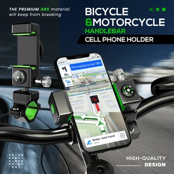 Jalgrattasõit Telefoni Hoidja koos Valgustatud & Kompass Ratsutamine Mobiiltelefoni Omanik Navigatsiooni Bracket Jalgratta Tarvikud