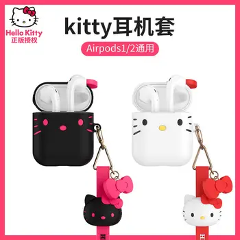 kawaii hello kitty sanrio puhul Aipord 3 & Airpods pro Pehmest Silikoonist puhul anime traadita kõrvaklapid kate Apple AirPods