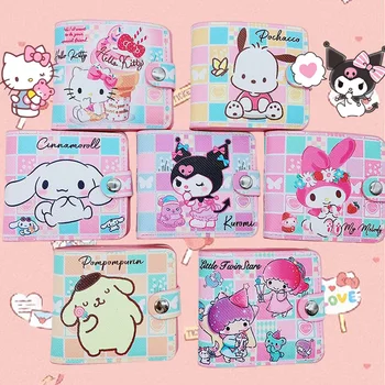 Kawaii Kuromi Hello Kittys Minu Meloodia Cinnamoroll Pochacco Taskud Sanrio Kaardi Omaniku Jagu Mündi Rahakott Mänguasjad, Jõulud Kingitused