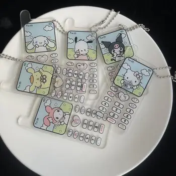 Kawaii Sanrio Anime Hello Kitty Võtmehoidja Kuromi Pochacco Cinnamoroll Minu Meloodia Akrüül Seljakott Ripats Decor Telefoni Tarvikud