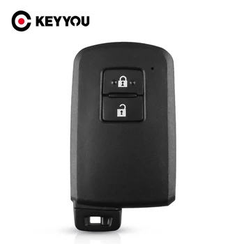 KEYYOU Asendamine 2 Nööpi Smart Remote Auto Key Shell Juhul Fob Toyota Camry Avalon