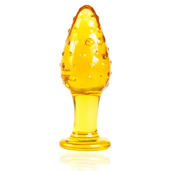 Klaas Anal Plug Kuld Helmed Crystal Butt Plug Erootiline Koduses Punktiir Anus Korgiga Vagiina Masturbatsioon Sugu Mänguasjad Naine 11CM