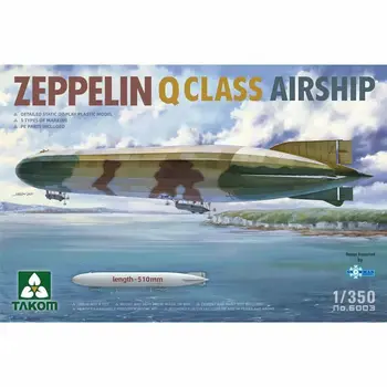 Komplekt TAKOM 6003 1/350 Zeppelin Q-Klassi Õhulaev - Scale Model Kit DIY Mänguasi Hobi 