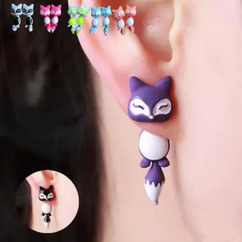 Korea fashion armas loom rebane kõrvarõngad Stereo loomade punktsioon kõrva küünte kõrvarõngas naiste Ehete tarvikud