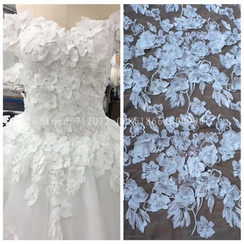 La Belleza 1 hoovis valge 3D lilled pulm mood/ evinging kleidi pits kangas