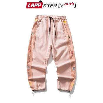 LAPPSTER-Noorte Meeste Segast Kawaii Vintage Sweatpants 2022 Mens Jaapani Streetwear Harajuku Kottis Joggers Mees Kpop Kpop Püksid