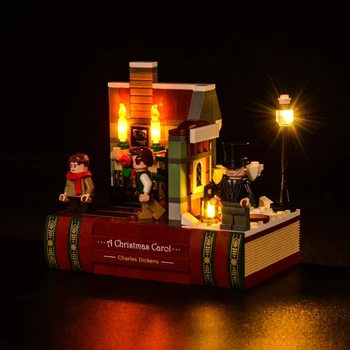 LED Light Kit For 40410 Charles Dickens Austust A Christmas Carol Plokid Mudel DIY Mänguasjade Komplekt Nr ehitusplokk