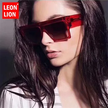 LeonLion 2021 Lihtne Square Päikeseprillid Naistele Brändi Disainer Päikeseprillid Naistele Väljas Tänaval Peksid Oculos De Sol Feminino