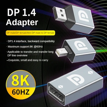 Mini Displayport To Displayport 8k DP1.4 Adapterit 8K@60Hz DP Mini Mees, Et DP Naine Extention Adapter Converter