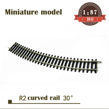 Miniatuurne mudel 1:87 HO suhe R2 kaardus raudtee 55212 30 ° Ühtse subgrade raudtee komplekt Rongi liiva tabel materjal