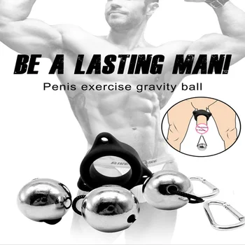 Peenise kasutamise gravity ball mees peenise pump, puhas füüsiline peenise kaal kanderaamiga JJ trenažöör sugu mänguasjad