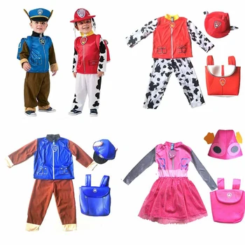 Poisid ja Tüdrukud Halloween Cosplay Kostüüm Doggy Rescue Team Lapsed Anime Chase Sobib Marshall Riided Lastele Partei Riided
