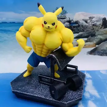 Pokemon Joonis GK Fitness Lihased Charmander Bulbasaur Squirtle Pikachu Stseeni Teenetemärgi Mudeli Kuju Lapsed Kawaii Mänguasi Kingitus 0