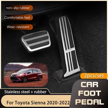Roostevabast Terasest Auto Pedaalid Protector Toyota Sienna XL40 2020 2021 2022 Siduri-Piduri-Gaasi-Nr Puurimise Pedaalidega Auto Osad