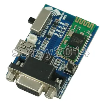 RS232 Bluetooth Serial Adapter Side-Master-Slave 2 Režiimid 5V Mini USB Bluetooth Serial Port Profile BC04-B