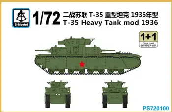 S-mudeli PS720100 1/72 T-35 Raske Tank Mod 1936 Plastmassist mudel kit