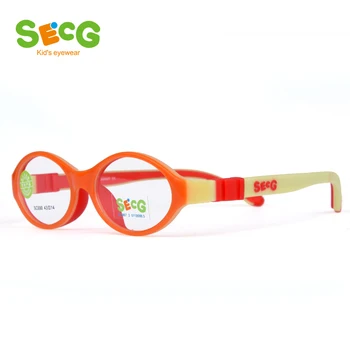 SECG Paindlik, Pehme Lapsed Optiline Raami Väikelapse Laste Ring Lühinägevus Klaasid Silmist prilliraamid Silikoon Nr Kruvi Gafas
