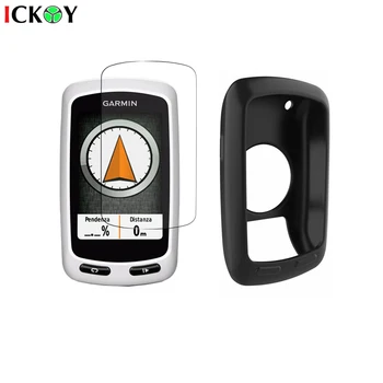 Silikoon Kaitsta Juhul, Nahk + 3tk Kilp Kile Ekraani Kaitsekile Jalgrattaga GPS Garmin Edge Touring Pluss Tarvikud