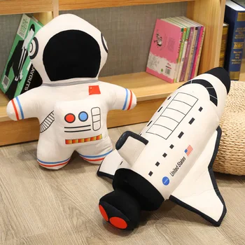 Space Astronaut Palus Mänguasjad Ruumi Raketi Ainulaadne Kosmoselaeva Mänguasi Täidisega Padi, Mänguasi Lastele Sünnipäeva Kingitus Armas Kodu Decor