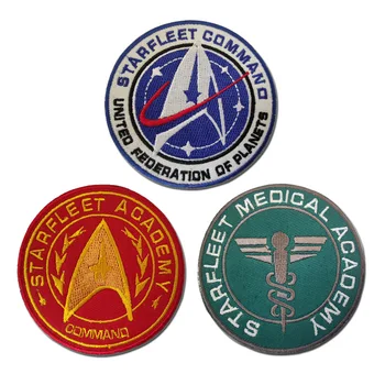 Star Trek Taktikaline Pääsme Tikandid Konks&Loop Plaaster Laevastiku Akadeemia Käsk Logo Armband Tarvikud Taktikaline Sõjalise Kleebised