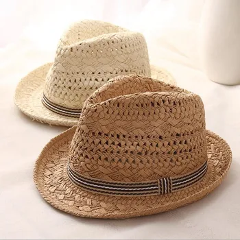 Suvel Naiste Päike Mütsid Magus Värvikas Tutt Pallid meeste mütsid Straw Tüdrukud Vintage Beach Panama Mütsid Chapeu Feminino Fedoras Jazz