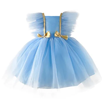 Sünnipäeva Kleit, Lilled, Tüdrukud Dress Laste Sünnipäeva Kostüüm Imiku Kleit Suvel Pits Printsess Kleidid, Lapsed 1-6Years