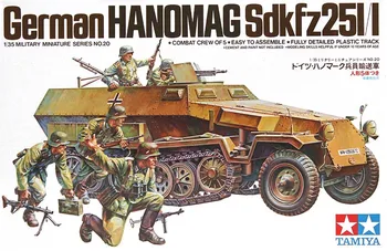 TAMIYA MUDEL 1/35 MÕÕTKAVAS sõjaliste mudelite #35020 saksa Hanomag Sd.Kfz.251/1