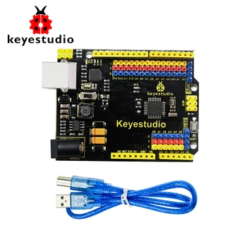 Tasuta Kohaletoimetamine !Keyestudio UNOR3 Ametlik Upgrated Versioon Koos Pin Header Liides Arduino DIY 0